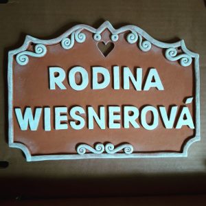 Keramická tabuľka darček handmade keramika