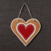 Keramické srdce červené keramika handmade