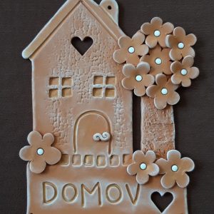 Keramický domček a strom keramika handmade