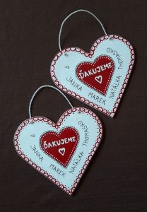 Keramické srdcia darček keramika handmade