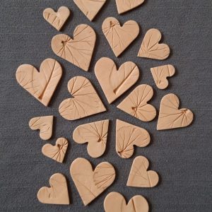 Keramika na aranžovanie srdcia handmade