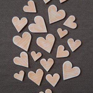 Keramika na aranžovanie srdcia handmade
