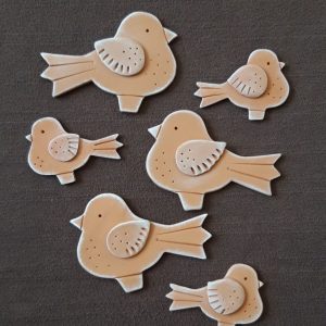 Keramika na aranžovanie vtáčiky handmade