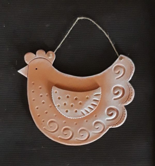 Keramická sliepočka na zavesenie handmade keramika
